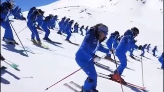 Italian National ski Instructors meeeting in Livigno ⛷❄️👍 [upl. by Aeli877]