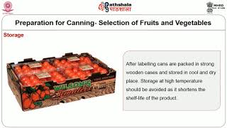 General principles of canning and bottling of foods [upl. by Norre]