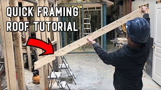 How to Frame a Roof Common Rafter Layout [upl. by Maximilien]