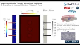 YALES2 Mesh Adaptation for Complex Aerothermal Simulations [upl. by Montfort]