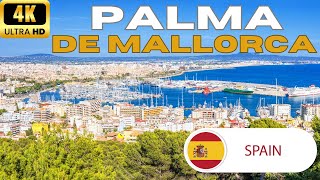 【4K】Palma de Mallorca Beach amp El Terreno  Walking Tour  60 fps [upl. by Ynnatirb111]