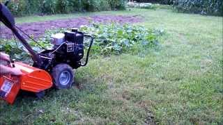 Husqvarna DRT900E RotoTiller  Delivery Setup amp Running 2013 [upl. by Dlareme]