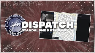 FiveM Dispatch Script Police EMS etc  tkdispatch [upl. by Ydnat]