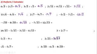 G8 Math Worksheet 2b Solution Square Roots [upl. by Havot]