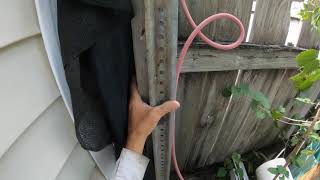 wooden fence blown down easy fix [upl. by Clarhe]