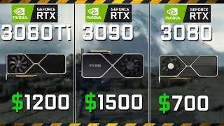 RTX 3080 Ti vs RTX 3090 vs RTX 3080  Test in 12 Games 1440p 4K [upl. by Thisbe]