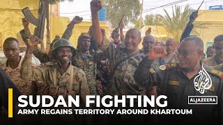 War in Sudan Army regains territory around Khartoum [upl. by Electra]