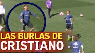 El control con el pecho de Danilo que desató las burlas de Cristiano [upl. by Royd]