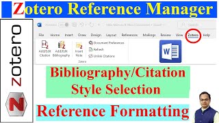 BibliographyCitation Style Selection in Jabref and Reference Formatting in MS Word [upl. by Artus]