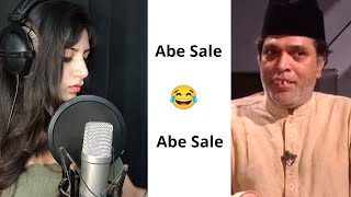 Abey Saale  Dilouge With Beats  Meme  Kriti Sharma  Anwar Maqsood  Moin Akhtar [upl. by Annayehc]