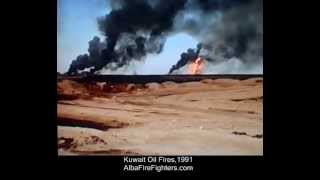 Kuwait Oil Fires 1991 AlbaFireFighters AFF Video 1 [upl. by Trautman]