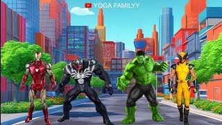 TEBAK GAMBAR TOP SUPERHERO  AVENGERS SPIDER MAN CAPTAIN AMERICA HULK VENOM BATMAN IRON MAN [upl. by Boyden]