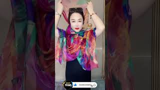 New summer Scarf Styling Hack ✨🌸shorts beautyframe scarf scarfstyle scarftutorial scarfseason [upl. by Krenek750]