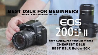 Canon Eos 200d  Best DSLR for Beginners  Full Review in Malayalam  The Photographer Graceson [upl. by Paulita972]