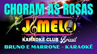 CHORAM AS ROSAS  BRUNO E MARRONE  KARAOKE ARROCHA [upl. by Einama]