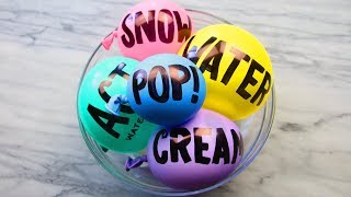 Making Satisfying Cloud Cream Slime with Balloon Cutting and Instant Snow [upl. by Aleron]