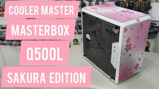 Cooler Master Masterbox Q500L Sakura Edition  Unboxing amp Review [upl. by Hairahcez470]