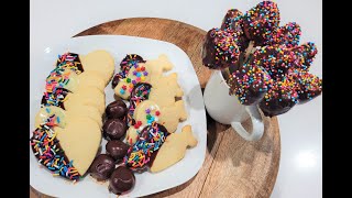 Chocolate dipped sugar Cookies Made Simple [upl. by Tinor700]