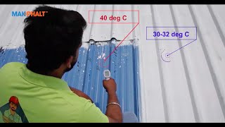 Best method for waterproofing and heat protection of tin shed or metal roof structure  A case study [upl. by Nutsud485]