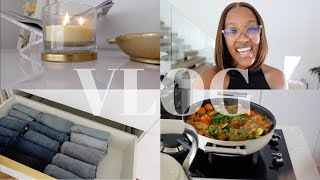 Weekly Vlog Dinner Preps House Updates Foschini Haul  Winter Close Organisation Kgomotso Ramano [upl. by Haraz654]