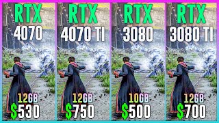 RTX 4070 vs RTX 4070 TI vs RTX 3080 vs RTX 3080 TI  Test in 15 Games [upl. by Chouest]