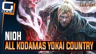 Nioh  All Kodama Locations in Yokai Country Mission DLC [upl. by Vassell]