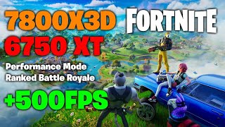 Fortnite Chapter 2 Remix  7800X3D  6750 XT  Ranked Battle Royale Performance Mode [upl. by Iramohs374]