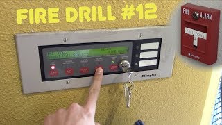 School Fire Drill 12 Simplex Annunciator [upl. by Repmek]