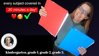 SECRETS to Effortless Homeschool Curriculum Kindergarten Grade 1 Grade 2 Grade 3 with Binders [upl. by Ybsorc1]