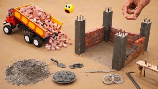 diy truck bricks house construction science project sanocreator [upl. by Joris]