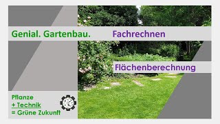 Fachrechnen  Flächenberechnung  Tutorial 13 [upl. by Rhett459]