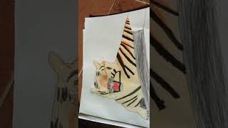 tiger drawing trending song [upl. by Tessa]