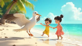 ALBATROSS BEACH CLEAN  UP  KIDS MORAL STORY  EXCLUSIVE ENVIRONMENTAL RESPONSIBILITY IN ENGLISH 🌊 [upl. by Sutton]