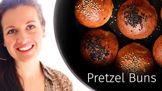 Pretzel Buns  Pretzel Bread  Easy recipe [upl. by Kinsler672]