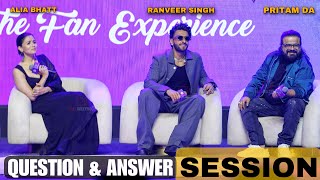 Question amp Answer Session With Alia Bhatt Ranveer Singh Pritam Da  Spotify Premium [upl. by Mou]