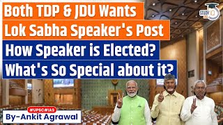 Who Will Get Lok Sabha Speaker Post Big Question After Modi 30 takes Oath  Polity  UPSC [upl. by Kristi]