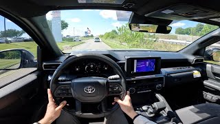 2024 Toyota Tacoma SR5 4X4  POV Walkaround and Test Drive ASMR [upl. by Linnette]