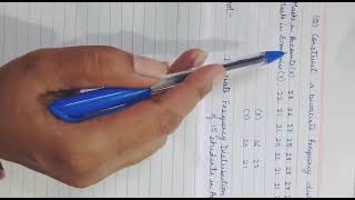 Bivariate frequency distribution table [upl. by Eentruoc977]