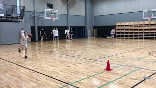 Youth Basketball Drills 2v1 Chaser Layup Race [upl. by Ssitnerp373]