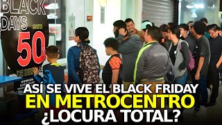 ¡Locura total Así se vive el Black Friday salvadoreño en Metrocentro [upl. by Ocram971]