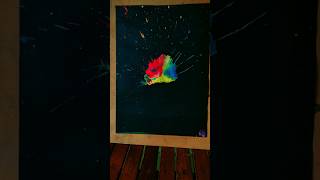 Angry colorful butterfly Satisfyingvideo  Acrylic pouring techniquespaint pouringartbyrayya [upl. by Ayotna]