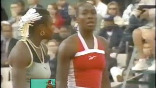 Venus amp Serena vs Hingis amp Kournikova doubles Roland Garros French Open 1999 [upl. by Sivatnod]