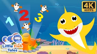 123 Baby Sharks  Baby Shark Number Song  Little Fish Tales  babyshark 123 [upl. by Artim]