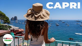 The Most Beautiful Sights in Capri Italy  Walking Tour 4K60fps [upl. by Kenaz]