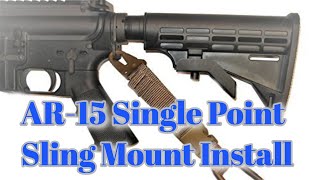 AR15 Single Point Sling Mount [upl. by Revolc]