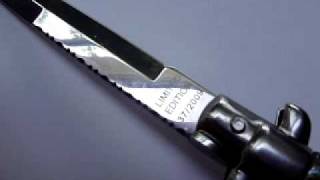 Frank Beltrame Italian Stiletto 9quot knife in Abalone Pearl Limited Breathtaking [upl. by Enida]