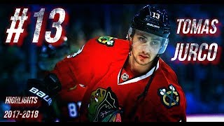 CHICAGO BLACKHAWKS 13 TOMAS JURCO HIGHLIGHTS 1718 HD [upl. by Micaela351]