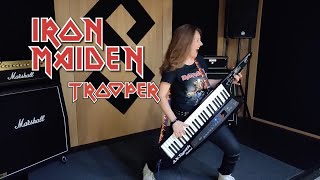 Iron Maiden  The Trooper KeyboardKeytar cover [upl. by Adnah509]