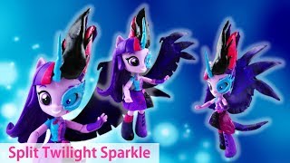 MLP Midnight Sparkle Custom Split Pony Doll Transformed Twilight Sparkle Equestria Girls Minis [upl. by Atiuqal13]