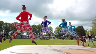 Highland Reel Scottish Dance competition during ther 2019 Oldmeldrum Sports amp Highland Games [upl. by Helena]